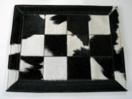 Black- White Cowhide Placemats