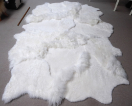 White Blizzard Sheepskin Rug, +/- 200 x 300 cm (125)
