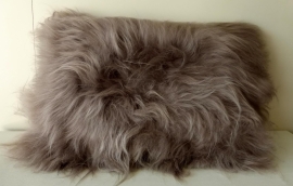 Mole Brown Icelandic sheepskin Cushion