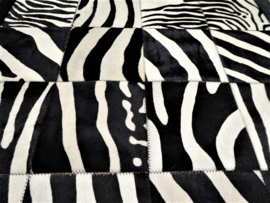 Zebra Patchwork Tapijt, 90 x 210 cm