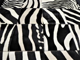 Zebra Patchwork Rug, 90 x 210 cm