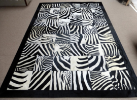 Zebra Patchwork Rug, 200 x 290 cm