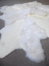 White Blizzard Sheepskin Rug, +/- 160 x 210 cm (502)