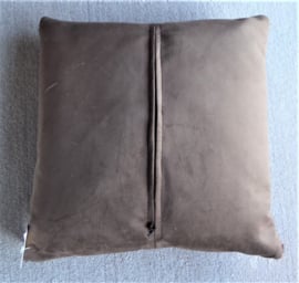 Brown-White Cowhide Cushion (309)