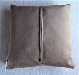Brown-White Cowhide Cushion (305)