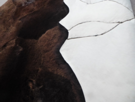 Brown Sheepskin Rug, +/- 170 x 215 cm (25)