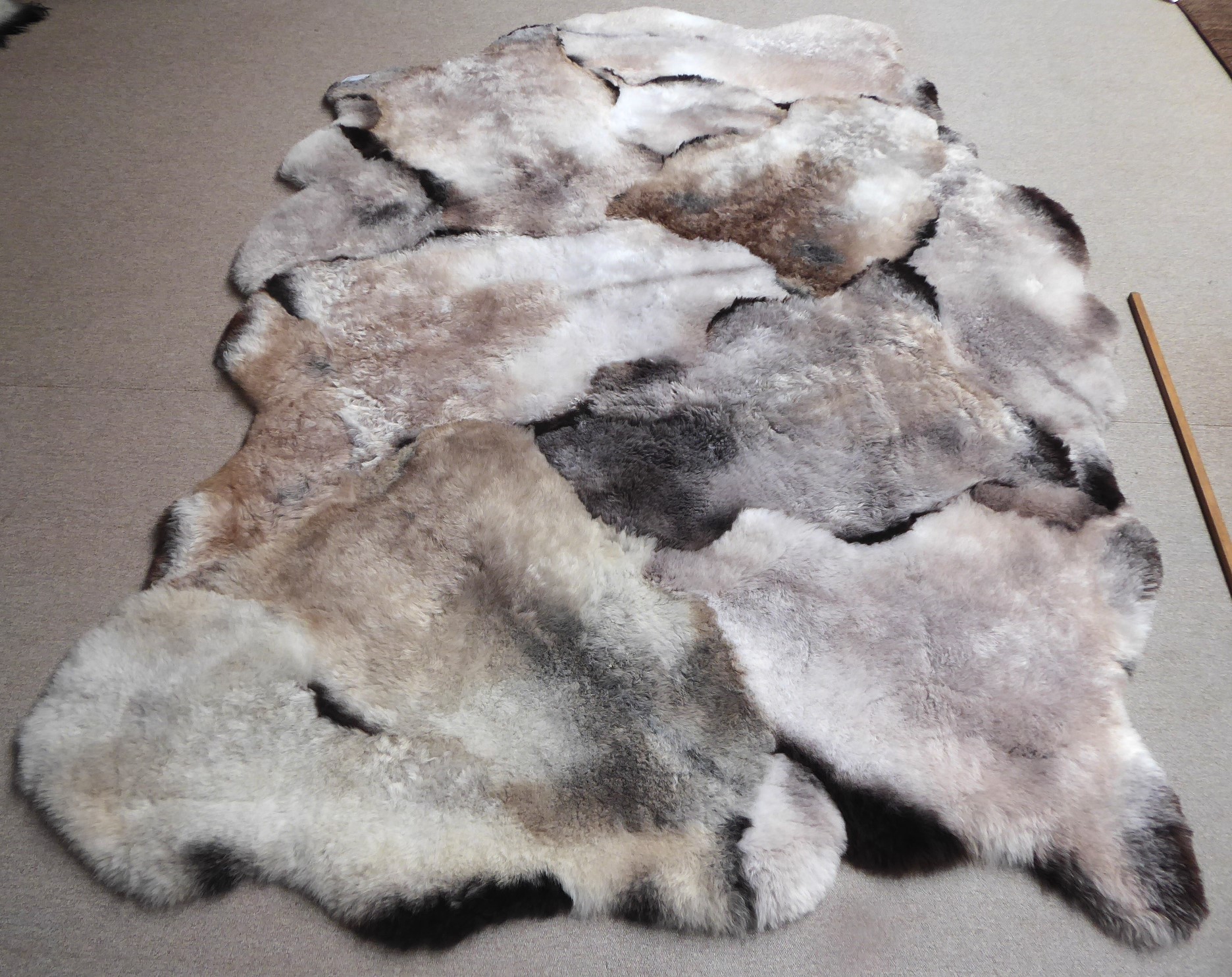 Mélange Shorn Sheepskin Rug , +/- 180 x 260 cm (8)