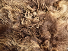 Rusty Brown Icelandic Sheepskin Rug, +/- 115 x 165 cm (30)