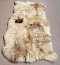 Beige Sheepskin Rug, Quadruple, 115 x 200 cm