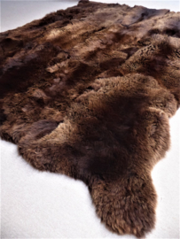 Brown Sheepskin Rug, +/- 220 x 300 cm (92)