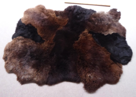 Brown Sheepskin Rug, +/- 155 x 210 cm (132)