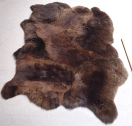 Brown Sheepskin Rug, +/- 150 x 200 cm (61)