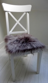 Chair Pad Icelandic Sheepskin, Taupe, Long Wool.