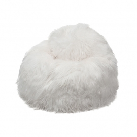 White Icelandic Sheepskin Bean Bag