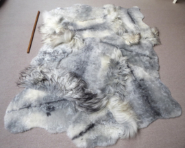 Grey Blizzard Sheepskin Rug, +/- 170 x 230 cm (128)