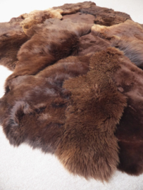 Bruin Schapenvacht Tapijt, +/- 165 x 210 cm (13)