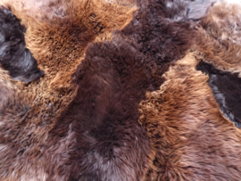 Brown Sheepskin Rug, +/- 155 x 210 cm (132)