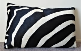 Zebra Printed Cowhide Cushion (1)