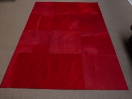 Rood Patchwork Tapijt, 180 x 240 cm