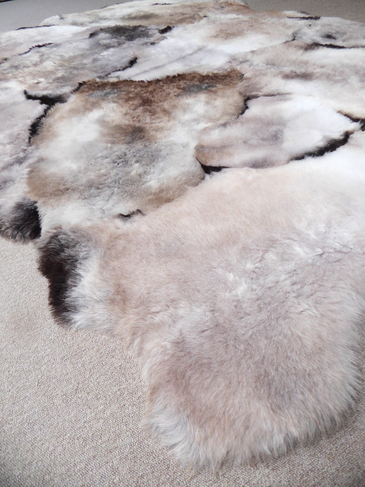 Mélange Shorn Sheepskin Rug , +/- 180 x 260 cm (8)