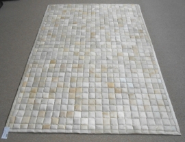 White Patchwork Rug, 120 x 170 cm