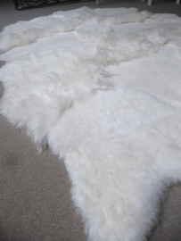 White Blizzard Sheepskin Rug, +/- 200 x 300 cm (125)
