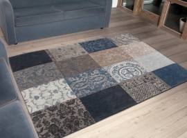 Vintage Rug Multi Blue Denim