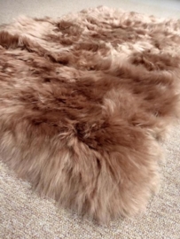 Beige Sheepskin Rug, 65 x 130 cm