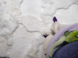 White Blizzard Sheepskin Rug, +/- 200 x 300 cm (125)