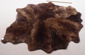 Brown Sheepskin Rug, +/- 170 x 215 cm (25)