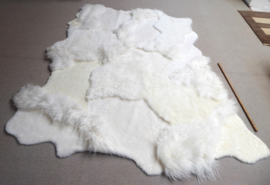 White Blizzard Sheepskin Rug, +6/- 200 x 260 cm (133)