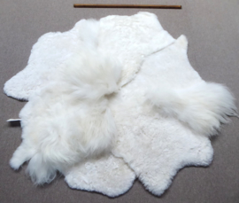 White Blizzard Sheepskin Rug, +/- 150 x 150 cm (30)