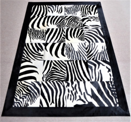 Zebra Patchwork Rug, 140 x 200 cm