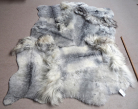 Grey Blizzard Sheepskin Rug, +/- 170 x 230 cm (128)