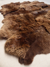 Brown Sheepskin Rug, +/- 200 x 250 cm (35)