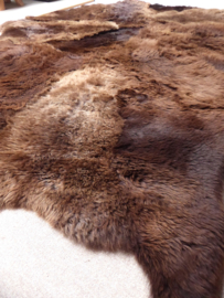 Brown Sheepskin Rug, +/- 200 x 250 cm (26)