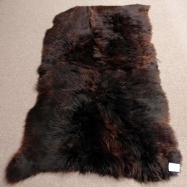 Brown Quadruple Sheepskin Rug, +/- 120 x 195 cm