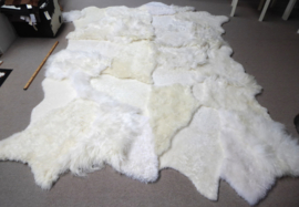 White Blizzard Sheepskin Rug, +/- 240 x 330 cm (303)