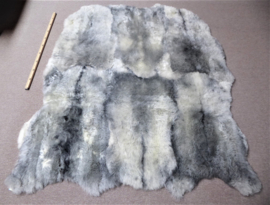 Grey Shorn Sheepskin Rug, +/- 170 x 195 cm