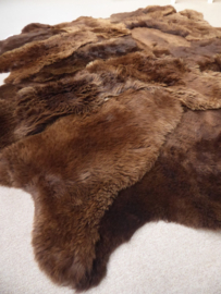 Brown Sheepskin Rug, +/- 200 x 250 cm (35)