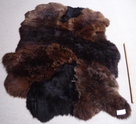 Brown Sheepskin Rug, +/- 155 x 210 cm (132)