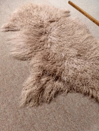 Beige Curly Mongolian Sheepskin (28)