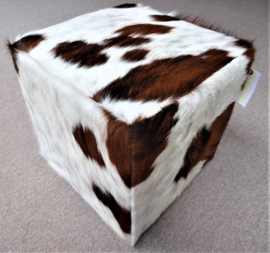 Tri-Coloured Cowhide Ottoman (6)