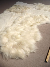 White Blizzard Sheepskin Rug, +/- 180 x 220 cm (400)