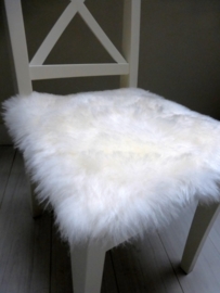 Chair Pad Icelandic Sheepskin, White, Shorn