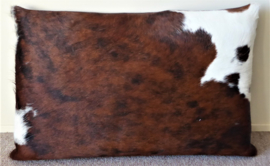 Brown-White Cowhide Cushion (112)