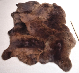 Brown Sheepskin Rug, +/- 150 x 200 cm (61)