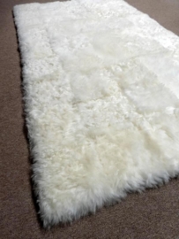 White Shorn Sheepskin Rug, 100 x 180 cm
