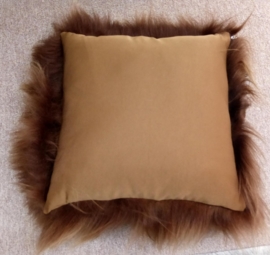 Rusty Brown Icelandic Sheepskin Cushion
