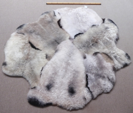Mélange Shorn Sheepskin Rug, +/- 160 x 170 cm (6)
